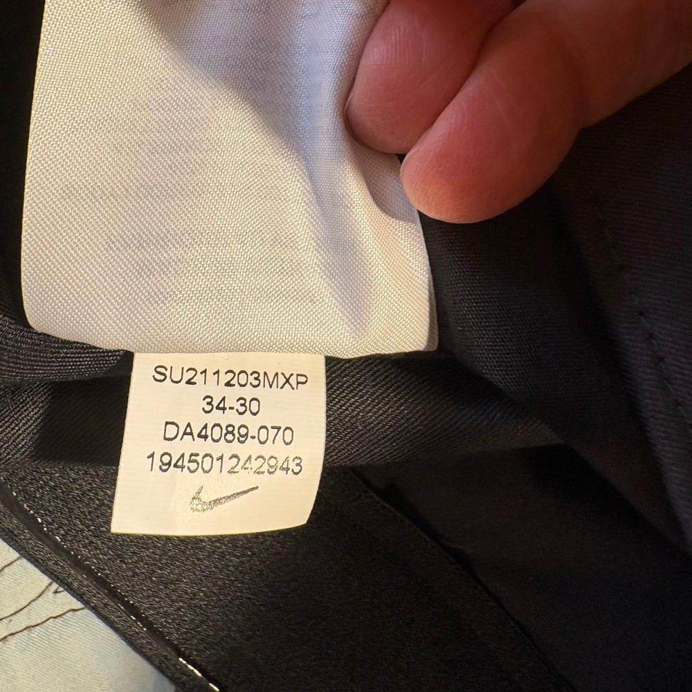 NIKE Dri- Fit Flat Front Classic Pants in Gray Mens Size 34x30💚 - Picture 12 of 13